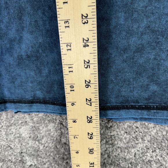 Buckle Black Shirt Mens Small Blue Short Sleeve Henley Acid Wash Tee Casual - Picture 5 of 8